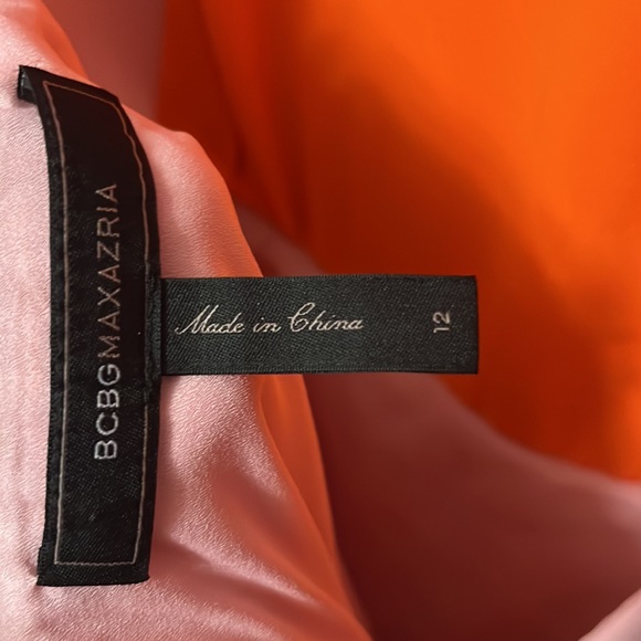 BCBGMaxAzria Pink Orange Gown Size 12 - Picture 6 of 6